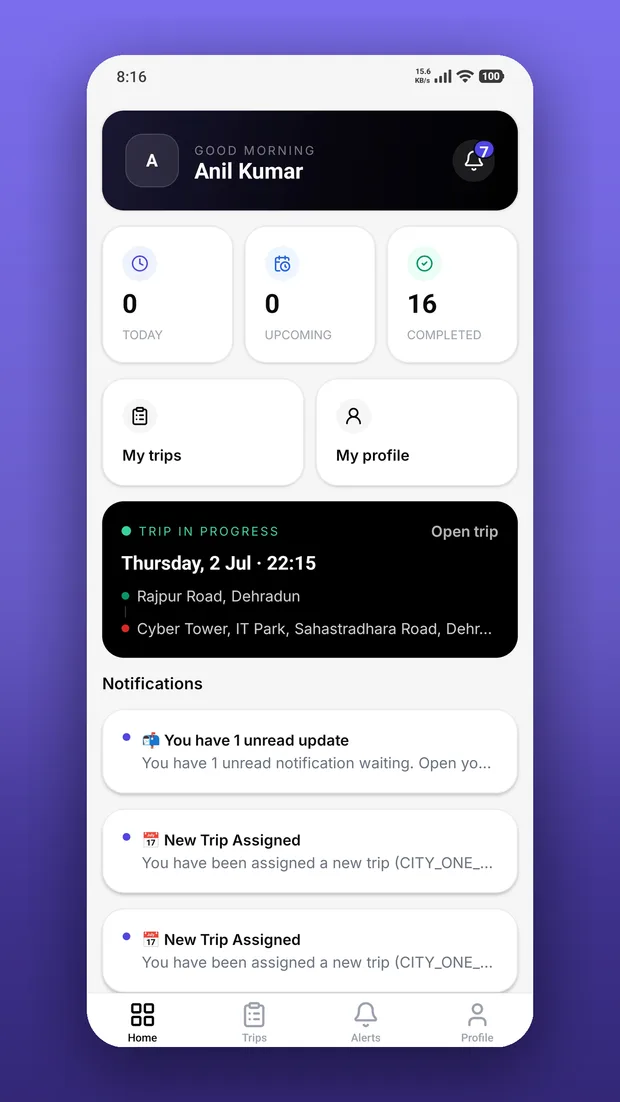 EzeFare Driver app